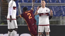 Roma 1-1 Milan: Tự làm khổ nhau