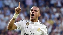Pepe cán mốc 300 trận với Real Madrid