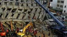SỐC: Tòa nhà cao nhất sụp đổ trong động đất ở Đài Loan được xây bằng lon đồ hộp