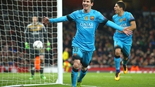 Barcelona thắng Arsenal 2-0 ngay tại Emirates: Quyền năng của Messi