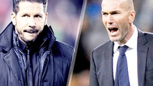 22h00 ngày 27/2, Real Madrid - Atletico Madrid: Chờ Zidane 'húc' đổ Simeone