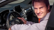 Federer cùng gia đình quảng cáo cho Mercedes-Benz