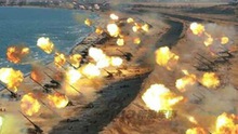 Triều Tiên điều 30 khẩu pháo 'ngắm bắn' mô hình Phủ Tổng thống Hàn Quốc