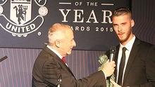 Cầu thủ Man United xuất sắc nhất năm: De Gea cần một danh hiệu đích thực
