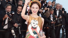 Angela Phương Trinh học 'chiêu' của Phạm Băng Băng trên thảm đỏ Cannes