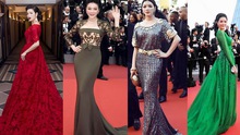 'Chiến thuật' váy áo của Lý Nhã Kỳ trên thảm đỏ Cannes