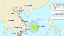 Tin mới cập nhật về áp thấp nhiệt đới trên biển Đông