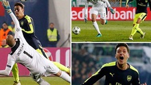 10 khoảnh khắc VÀNG trong tuyệt phẩm của Mesut Oezil vào lưới Ludogorets