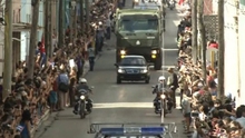 VIDEO: Đường phố Cuba chật kín người dân tiễn biệt lãnh tụ Fidel Castro