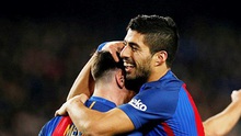 Barcelona 4-1 Espanyol: Suarez, Messi rực sáng, Barca thắng derby như đá tập