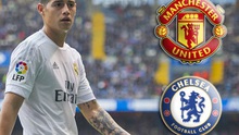 James Rodriguez làm visa tới Anh, Chelsea hay Man United vui mừng?