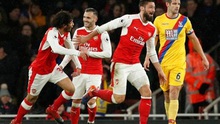 Arsenal 2–0 Crystal Palace: Giroud lập siêu phẩm, Arsenal bỏ túi 3 điểm