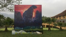 Hình ảnh ‘Kong’ xuất hiện tại nơi đoàn phim 'Kong: Skull Island' nghỉ ở Ninh Bình