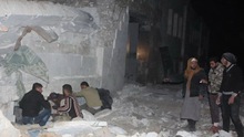 Hình ảnh tang thương nhà thờ ở Aleppo dính bom, hơn 50 người thiệt mạng