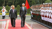 Hình ảnh Lễ đón chính thức Thủ tướng Singapore Lý Hiển Long