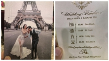 Đám cưới Khánh Thi - Phan Hiển: Thiệp cưới đặc biệt, hé lộ nhiều thông tin bất ngờ
