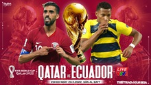 Nhận định bóng đá Qatar vs Ecuador (23h00, 20/11, VTV2 trực tiếp)