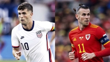 Đội hình dự kiến Mỹ vs Xứ Wales: Pulisic đối đầu Bale