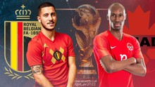 Đội hình dự kiến Bỉ vs Canada (2h00, 24/11): Thế hệ Vàng của Bỉ xuất trận