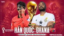 Nhận định kèo Hàn Quốc vs Ghana, World Cup 2022 (20h00, 28/11)
