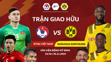 Xem trực tiếp bóng đá giao hữu Việt Nam vs Dortmund kênh nào? VTV mấy trực tiếp?