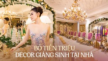 Ngọc Thanh Tâm bỏ trăm triệu trang trí căn nhà rộng 650m2 đón Giáng sinh, hòa theo xu hướng mới của nhiều gia đình Việt