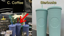 Chuỗi cà phê đình đám tại Việt Nam gây tranh cãi khi bị tố "bắt chước" mẫu ly của thương hiệu Starbucks 