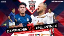 Nhận định trận đấu Campuchia vs Philippines (17h00 hôm nay) AFF Cup 2022 vòng bảng