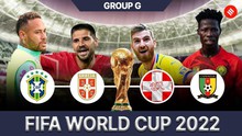 Bảng xếp hạng chung cuộc bảng G World Cup 2022