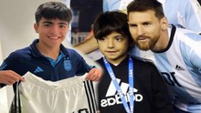 Cậu bé đặc biệt được Messi nhận làm con đỡ đầu: Lý lịch cực khủng, lớn lên phổng phao, được kỳ vọng tiếp nối sự nghiệp của 2 người cha vĩ đại