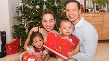 Cặp sinh đôi Lisa - Leon chiếm 'spotlight' của bố mẹ trong bộ ảnh gia đình đón Giáng sinh