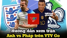 Hướng dẫn xem trực tuyến Anh vs Pháp trên phần mềm VTV Go