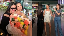 Khánh Vân - Kim Duyên ôm chặt Ngọc Châu vừa về Việt Nam sau hành trình Miss Universe  