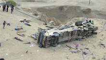 Xe khách lao vực ở Peru, ít nhất 24 người thiệt mạng