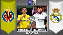 Link xem trực tiếp bóng đá Villarreal vs Real Madrid