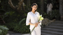 Hoa hậu Ngọc Hân gợi ý chọn pháp phục đi lễ chùa dịp Tết