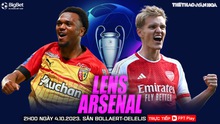Nhận định bóng đá Lens vs Arsenal (2h00 hôm nay 4/10), vòng bảng Cúp C1