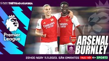 Nhận định Arsenal vs Burnley, Ngoại hạng Anh Vòng 12 (22h00 hôm nay)