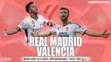 Nhận định bóng đá Real Madrid vs Valencia (03h00 hôm nay 12/11), vòng 13 La Liga