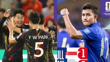 Vòng loại World Cup: ‘Thần đồng’ Thái Lan và Son Heung Min cùng lập cú đúp, Indonesia gây thất vọng