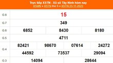 XSTN 23/11, kết quả Xổ số Tây Ninh hôm nay 23/11/2023, kết quả XSTN ngày 23 tháng 11