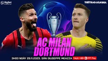 Nhận định AC Milan vs Dortmund, vòng bảng cúp C1 (3h00 hôm nay 29/11)