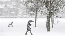 Anh đón tuyết rơi sớm nhất trong vòng 15 năm - Thủ đô của Latvia ghi nhận lớp tuyết dày tới 21cm