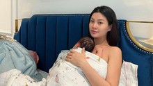 Đẻ con nặng 3,9kg, Á hậu Diễm Trang có hành động này ngay sau sinh giúp bé phát triển toàn diện, mẹ sớm về sữa