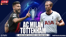Nhận định, soi kèo AC Milan vs Tottenham (3h00, 15/2), vòng 1/8 Cúp C1