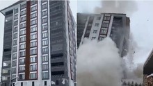 Video: Tòa nhà “chống động đất" đổ sập trong tích tắc sau trận động đất 7,8 độ richter tại Thổ Nhĩ Kỳ và Syria