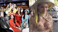 Mỹ nhân Thái Lan thuộc đoàn Miss Grand gây tranh cãi khi mặc áo dài xuyên thấu, hở vòng 1 đến Việt Nam
