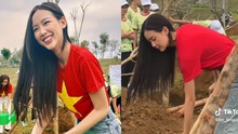 Bị chỉ trích 'tô vẽ làm màu' khi xoã tóc trồng cây tại Lai Châu, Hoa hậu Bảo Ngọc phản pháo