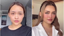 Đọ ảnh mặt mộc vs khi làm cô dâu của Linda Ngô: Nể khả năng 'biến hình' của con gái