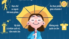 Chăm sóc sức khỏe khi thời tiết mưa phùn, nồm ẩm